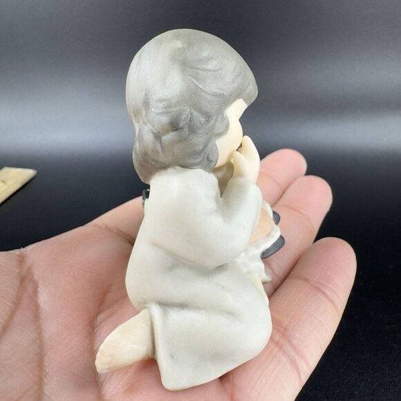 1999 NBM BAHNER Kim Anderson Verkerke Ceramic Figurine Girl Holding A Doll - Picture 8 of 11